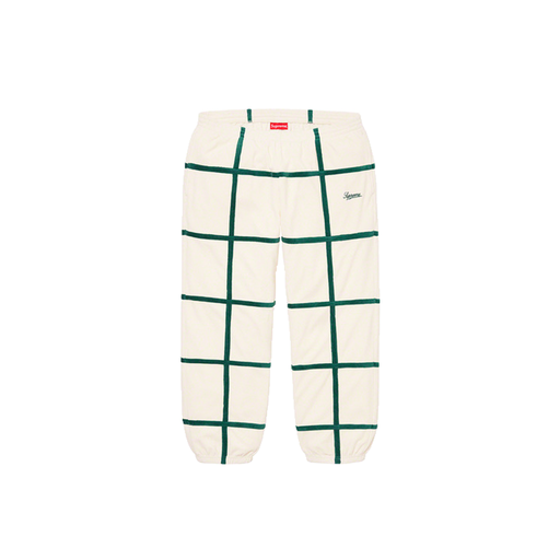 Supreme Grid Taping Velour Pant Off White (SS20) 