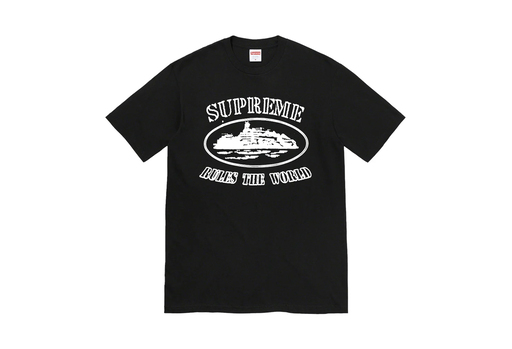 Supreme x Corteiz Rules The World Tee Black (FW23)
