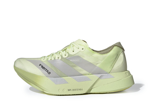 Adidas x Satisfy Adios Pro 4 'Green' (2026) – authenticated on KLEKT