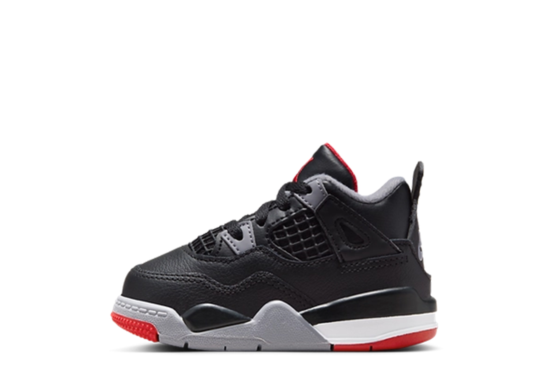 Air Jordan 4 Retro TD 'Bred Reimagined' (2024) Black/Cement Grey/Summit White/Fire Red sneaker – authenticated on KLEKT