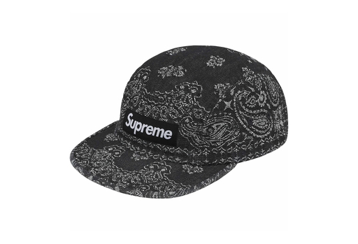 Supreme Bandana Jacquard Denim Camp Cap 'Blue' (SS25) | Supreme