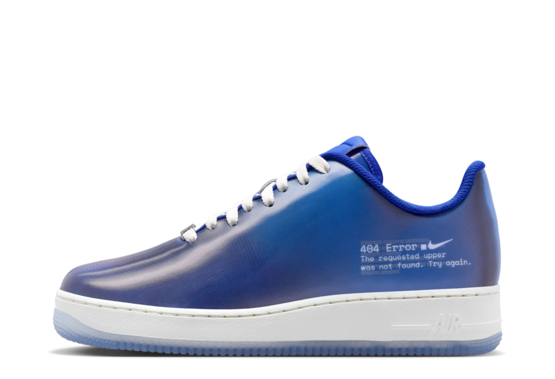 Nike Air Force 1 Low '404 Error 2.0' (2024) Racer Blue/White sneaker – authenticated on KLEKT