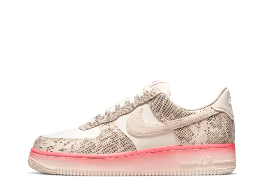 Nike Air Force 1 WMNS Low Snakeskin Sail Pink (2022) Phantom/Sail/Pink Nebula sneaker – authenticated on KLEKT