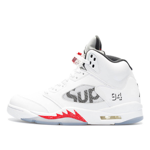Air Jordan x Supreme 5 Retro White (2015)