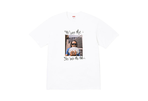 Supreme Max B Tee 'White' (SS25) – authenticated on KLEKT