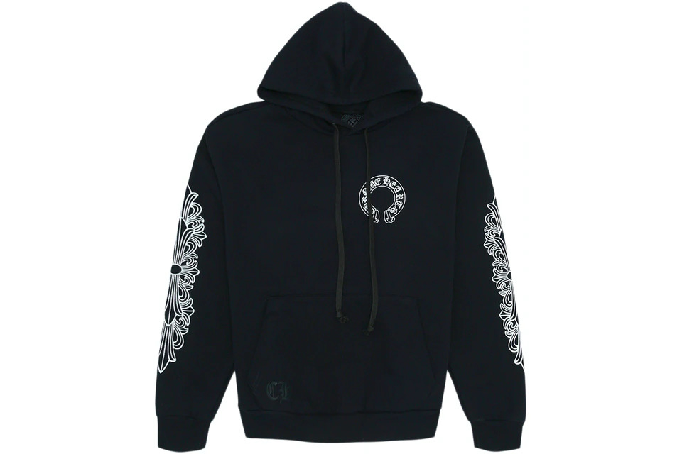 Chrome Hearts Horse Shoe Floral Hoodie BLACK sneaker – authenticated on KLEKT