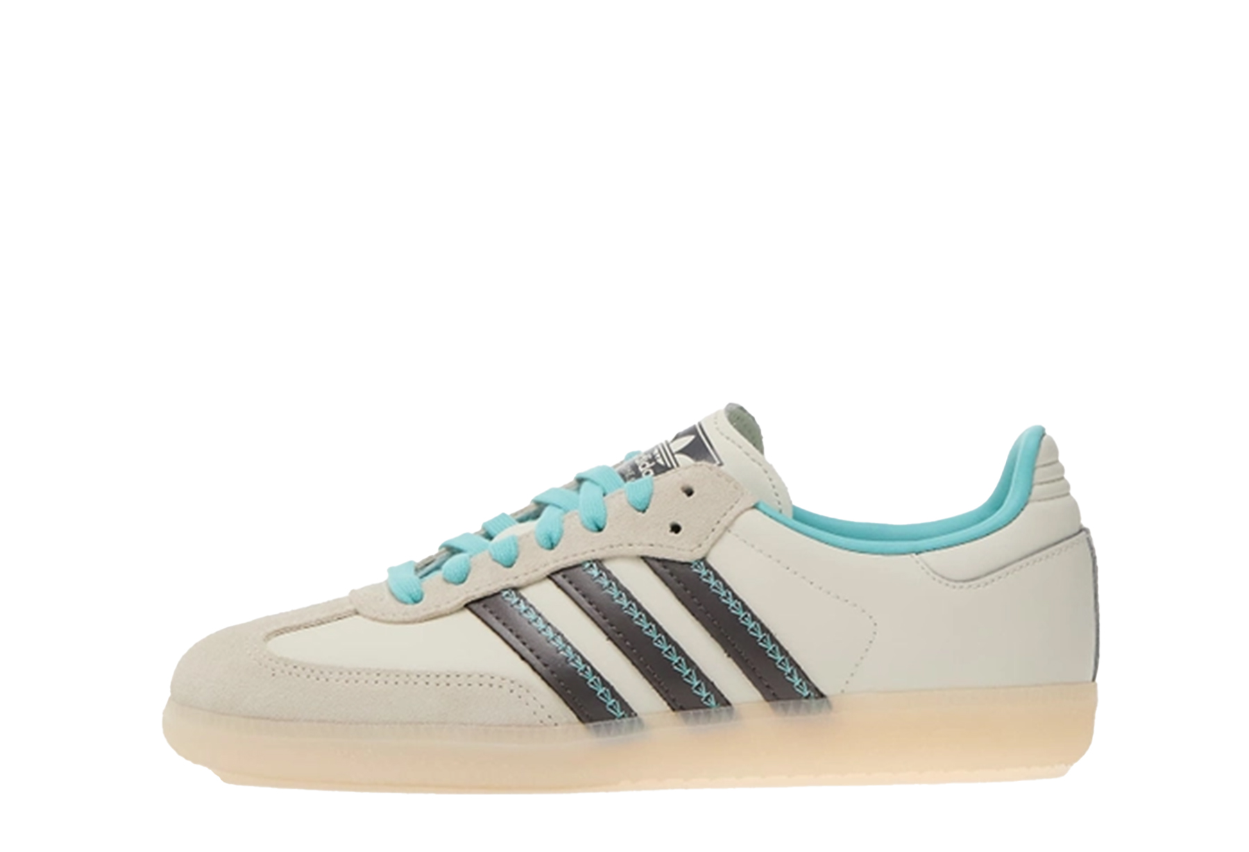 Adidas Samba OG WMNS 'Ivory Charcoal Easy Mint' (2024) WHITE/BROWN/BLUE sneaker – authenticated on KLEKT