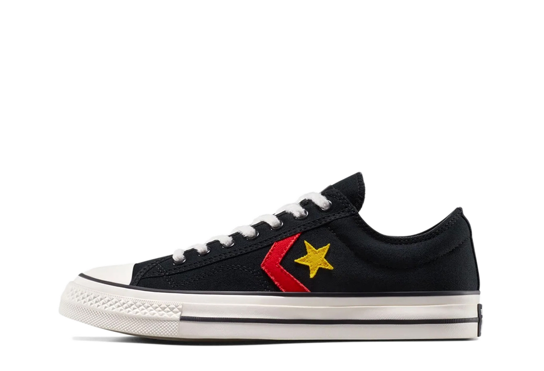 Converse x Daily Paper Star Player Ox 'Black' (2025) Black/Yellow/Red sneaker – authenticated on KLEKT