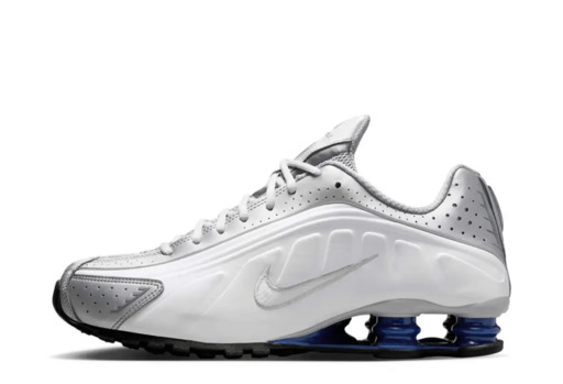 Nike Shox R4 'Metallic Silver Deep Royal Blue' (2025)