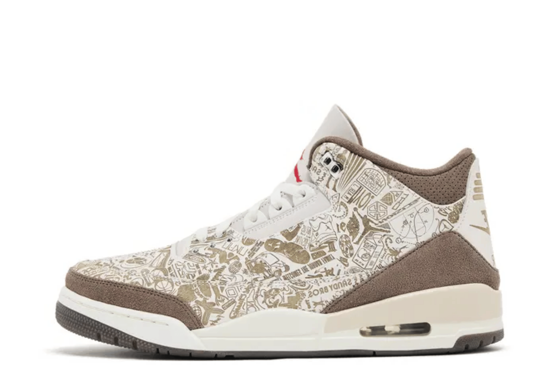 Air Jordan 3 Retro 'Laser Palomino' (2026) PHANTOM/PALOMINO-UNIVERSITY RED sneaker – authenticated on KLEKT