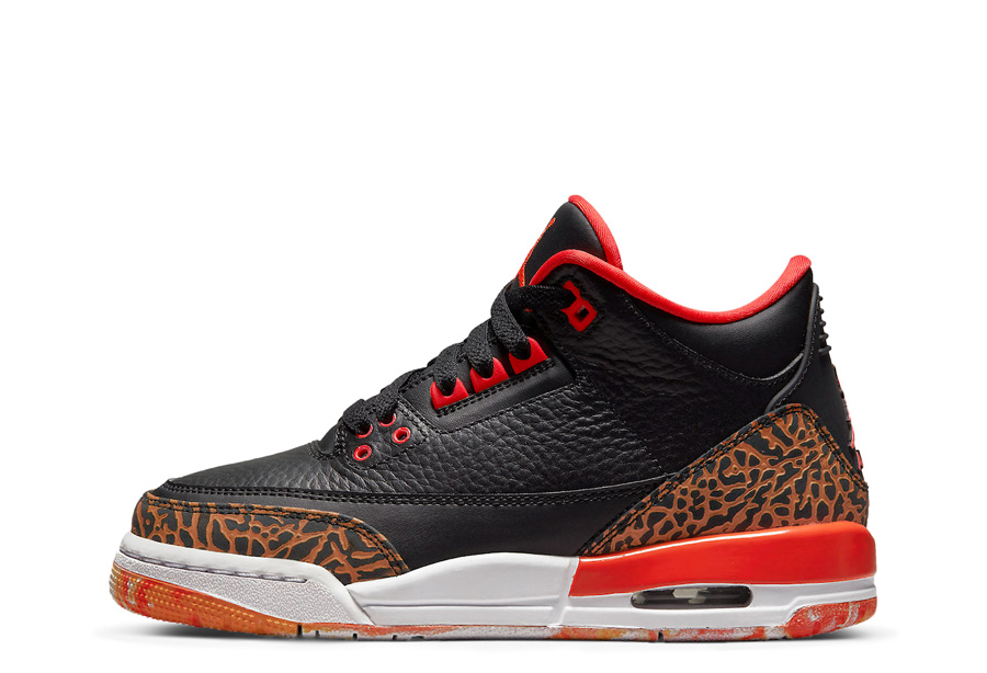Air Jordan 3 Retro Black Team Orange (GS) | Air Jordan | KLEKT