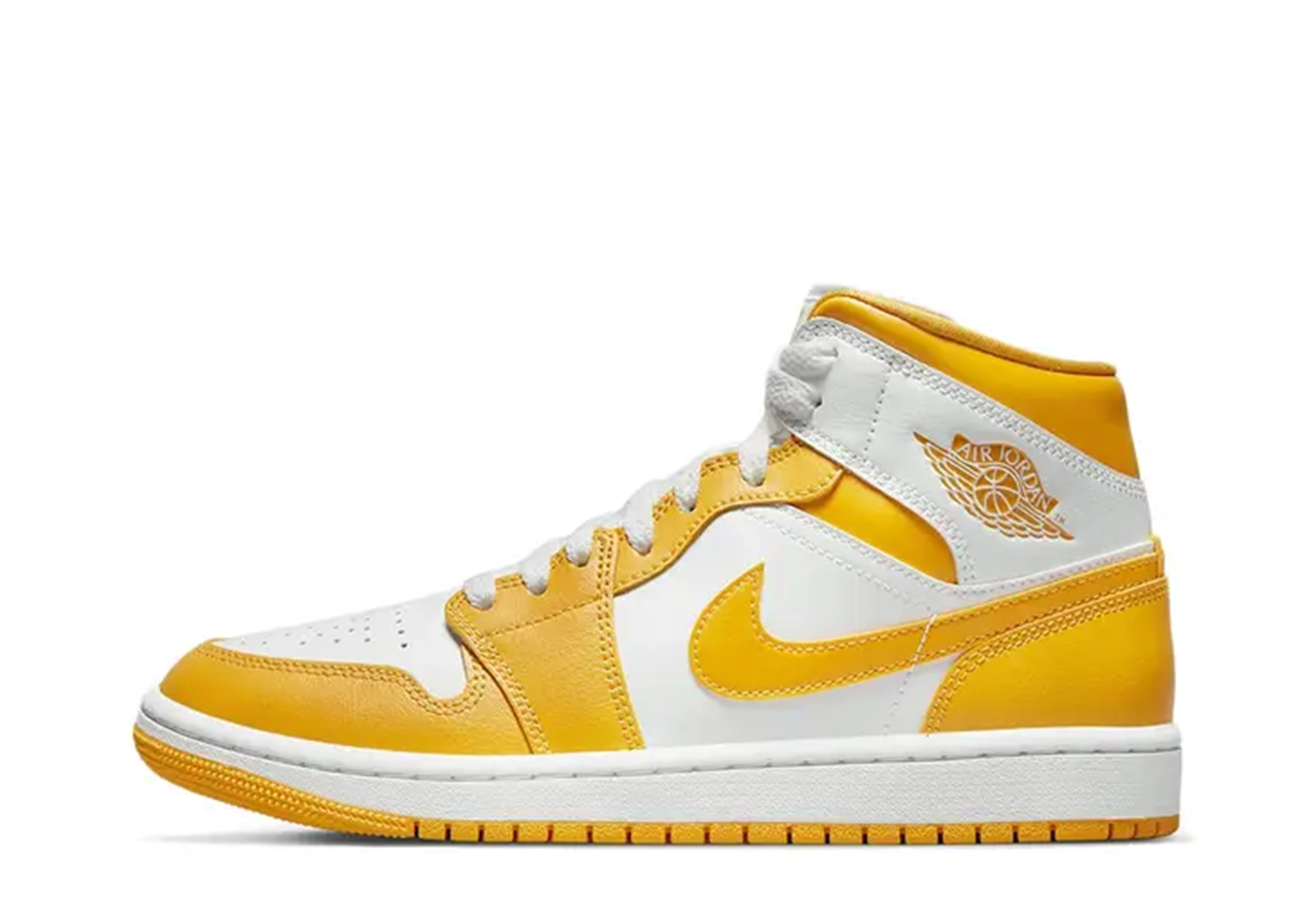Air Jordan 1 Mid WMNS White University Gold (2022) WHITE/UNIVERSITY GOLD/WHITE sneaker – authenticated on KLEKT