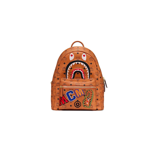 Brands Other x MCM Monogram Leather BAPE Backpack Cognac (2019)