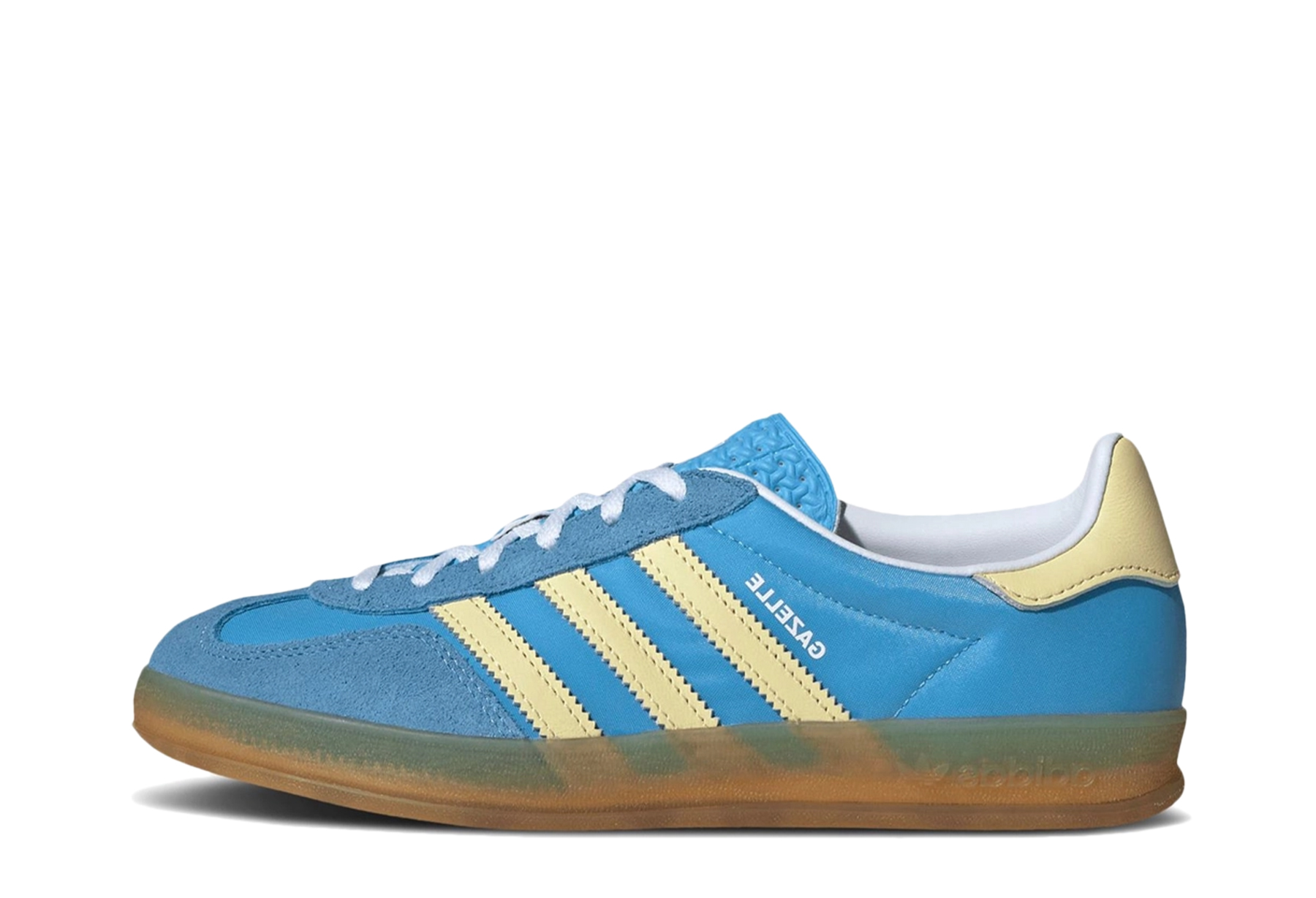 Adidas Gazelle Indoor WMNS 'Blue Burst & Yellow' (2024) Semi Blue Burst/Almost Yellow/Cloud White sneaker – authenticated on KLEKT