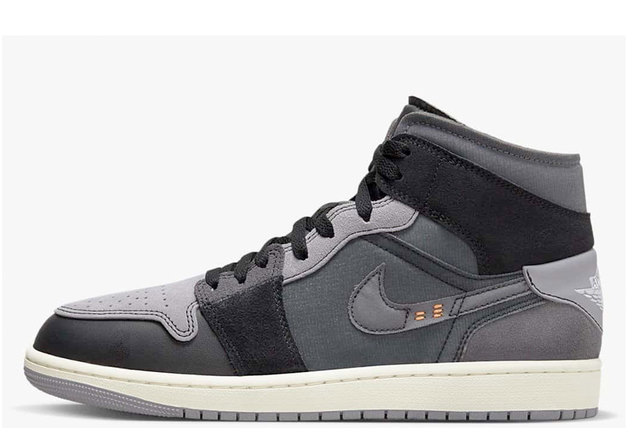 Air Jordan 1 Mid Inside Out Black Grey (2022) Black/Grey sneaker – authenticated on KLEKT
