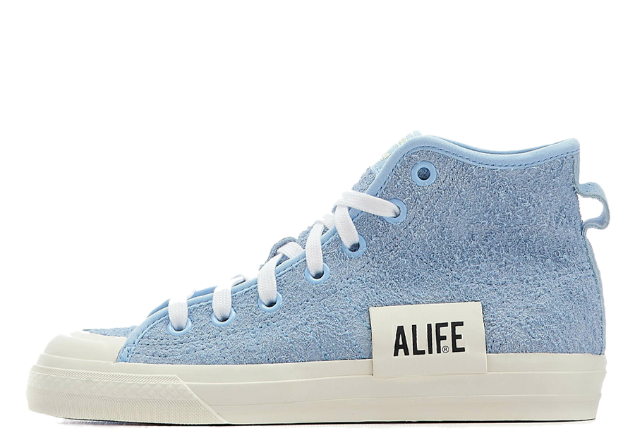 Adidas x Alife Nizza Hi Clear Sky (2022) sky blue/white sneaker – authenticated on KLEKT