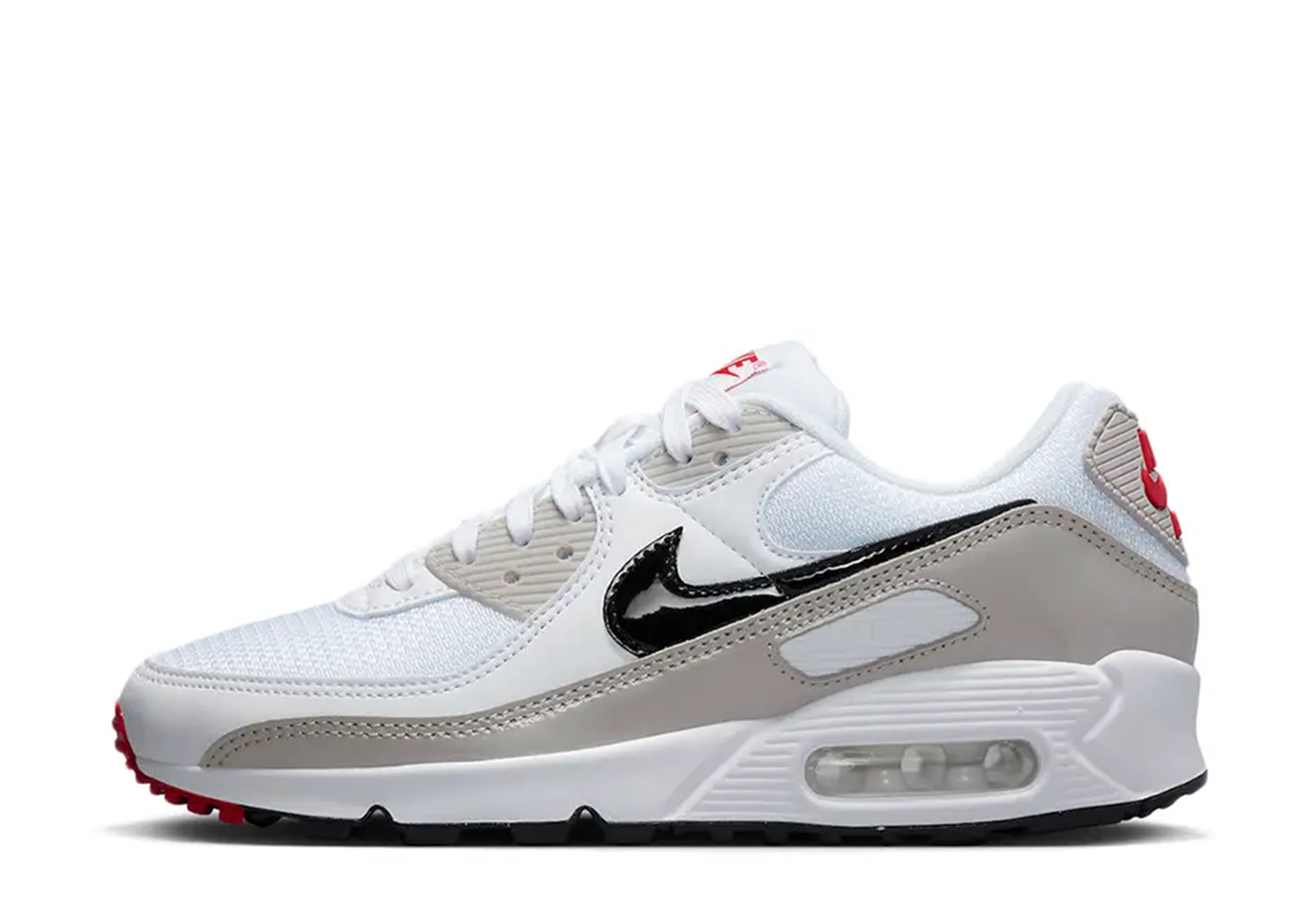 Nike Air Max 90 White Grey Red (2022) WHITE/GREY/RED sneaker – authenticated on KLEKT