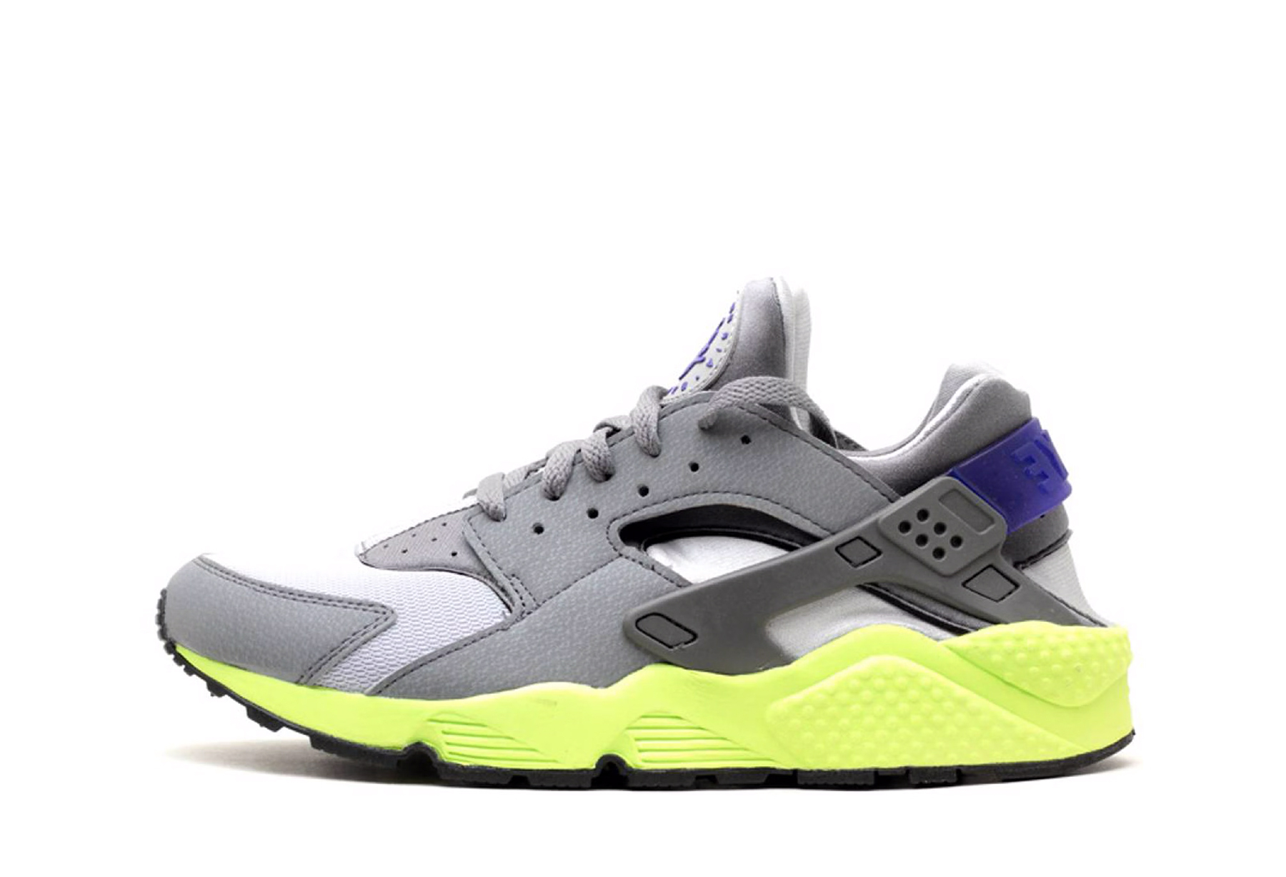 Nike Air Huarache 'Wolf Grey Volt' sneaker – authenticated on KLEKT