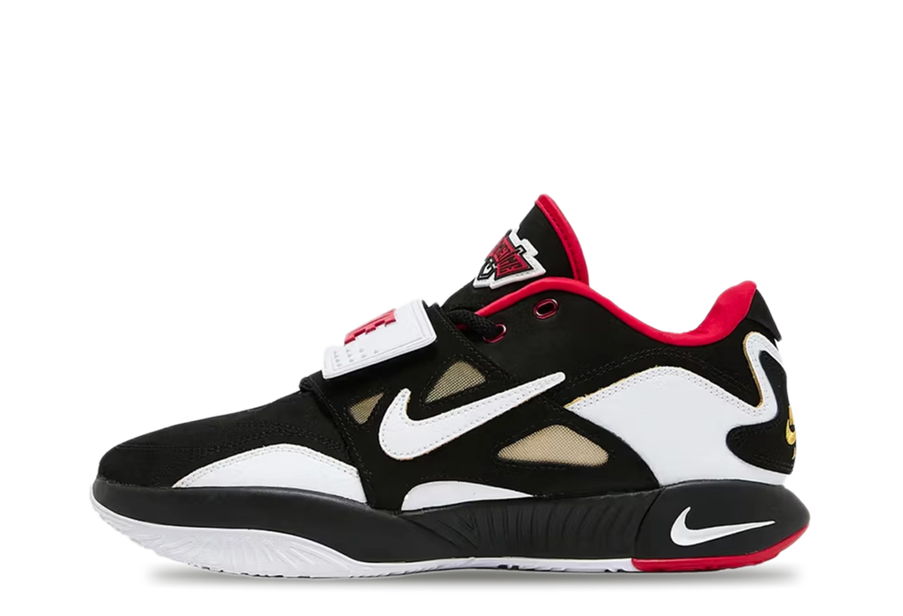 Nike LeBron XXI 'Prime 93 Diamond Turf' (2025) Black/White/Fire Red/Metallic Gold sneaker – authenticated on KLEKT