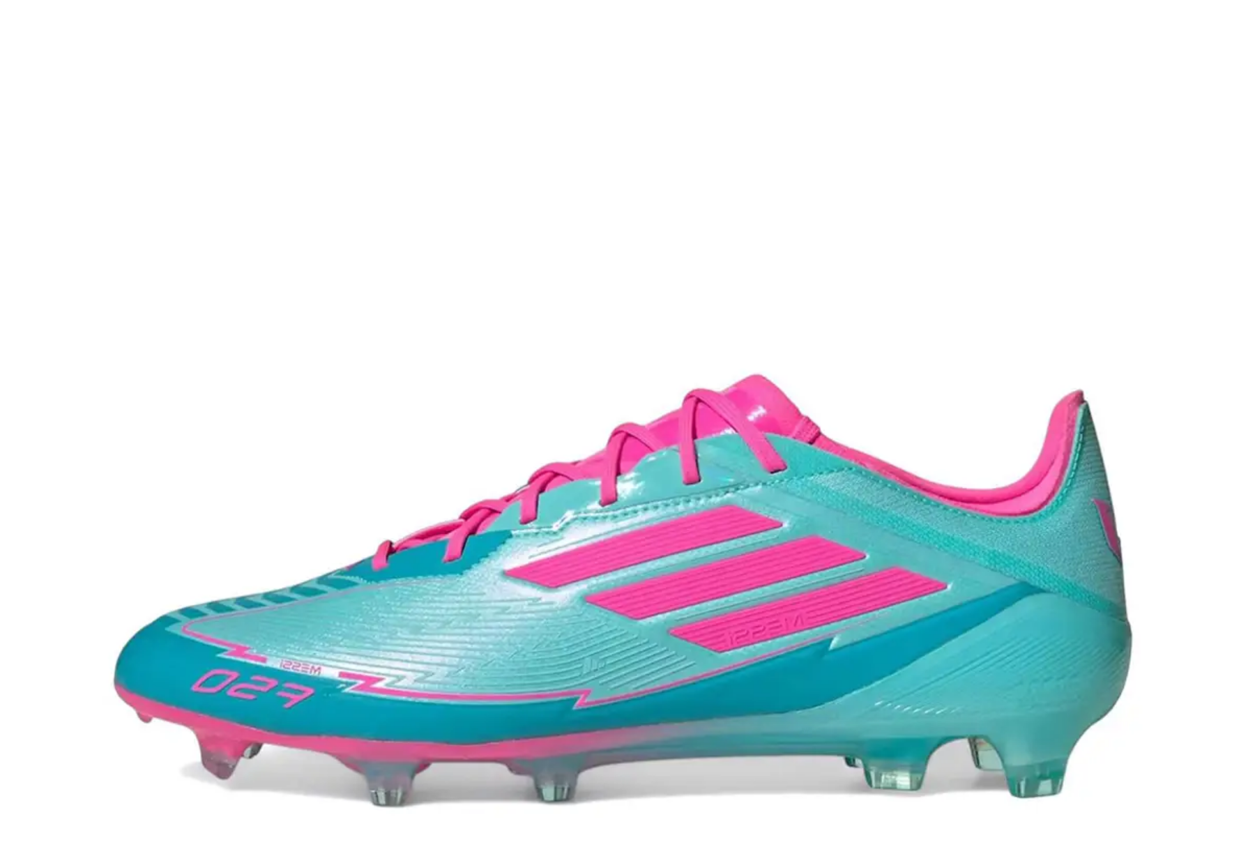 Adidas F50 Elite FG Messi 'Miami' (2025) FLASH AQUA/LUCID PINK/LUCID CYAN sneaker – authenticated on KLEKT