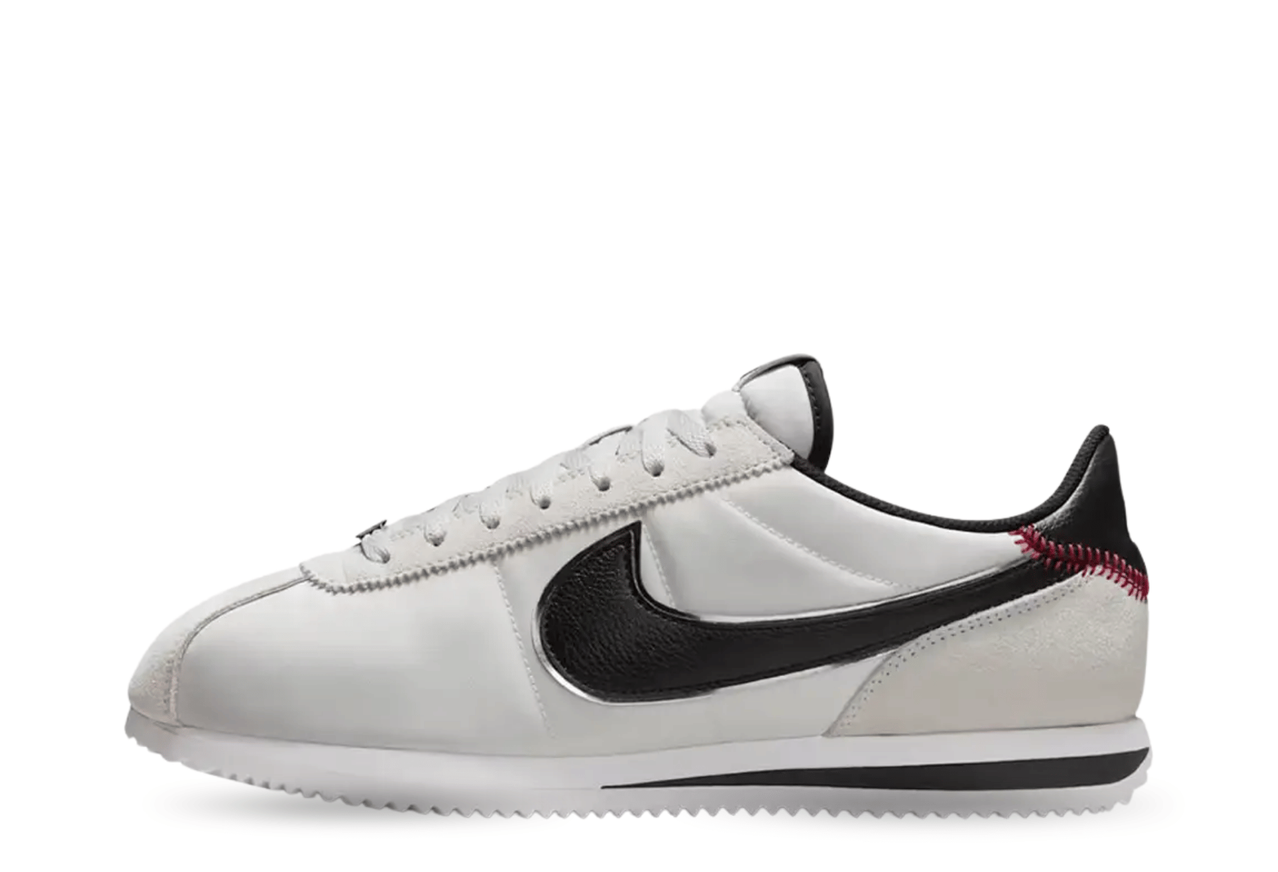 Nike Cortez 'Jackie Robinson Day' (2025) PHOTON DUST/BLACK-METALLIC SILVER-GYM RED sneaker – authenticated on KLEKT