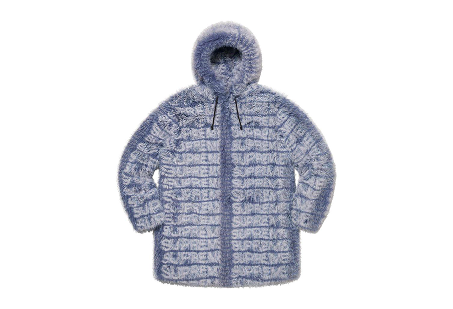 Supreme Faux Fur Hooded Coat Purple (SS22) BLUE sneaker – authenticated on KLEKT