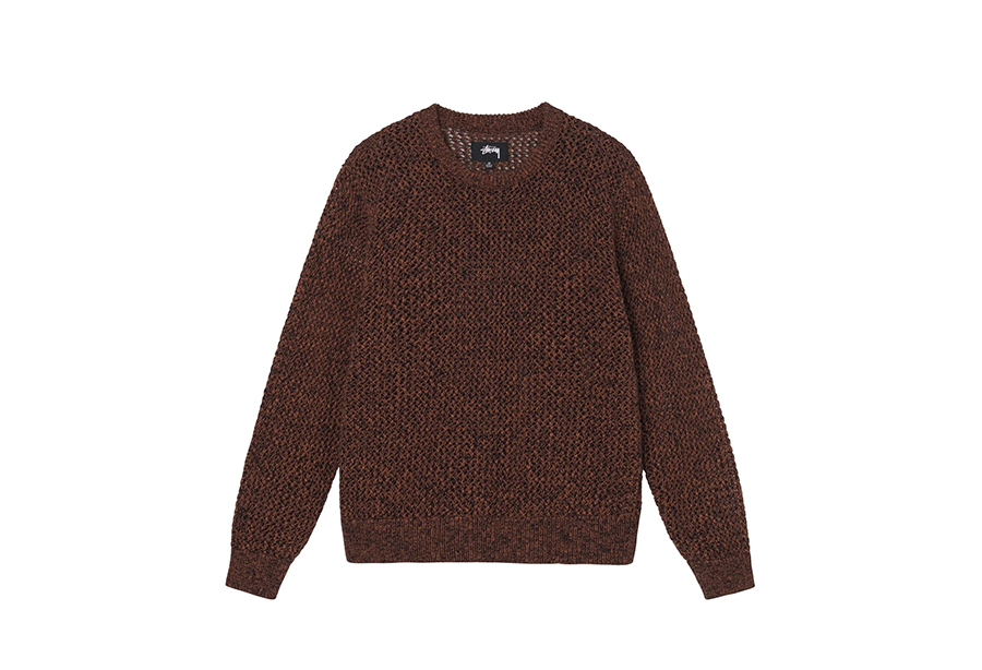 Stussy 2 Tone Loose Gauge Sweater Black (FW22) BLACK sneaker – authenticated on KLEKT