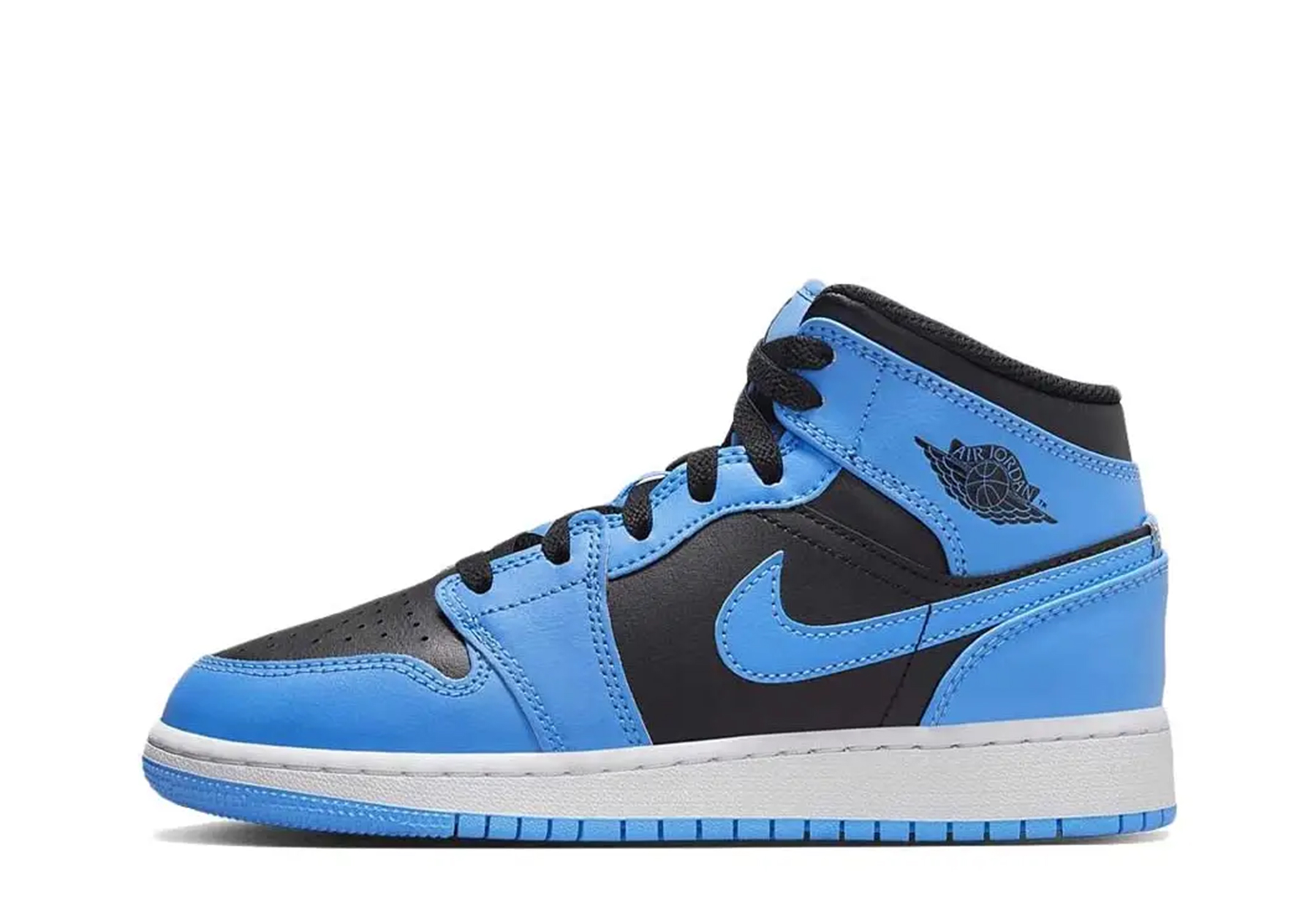 Air Jordan 1 Mid GS Black University Blue (2023) BLUE sneaker – authenticated on KLEKT