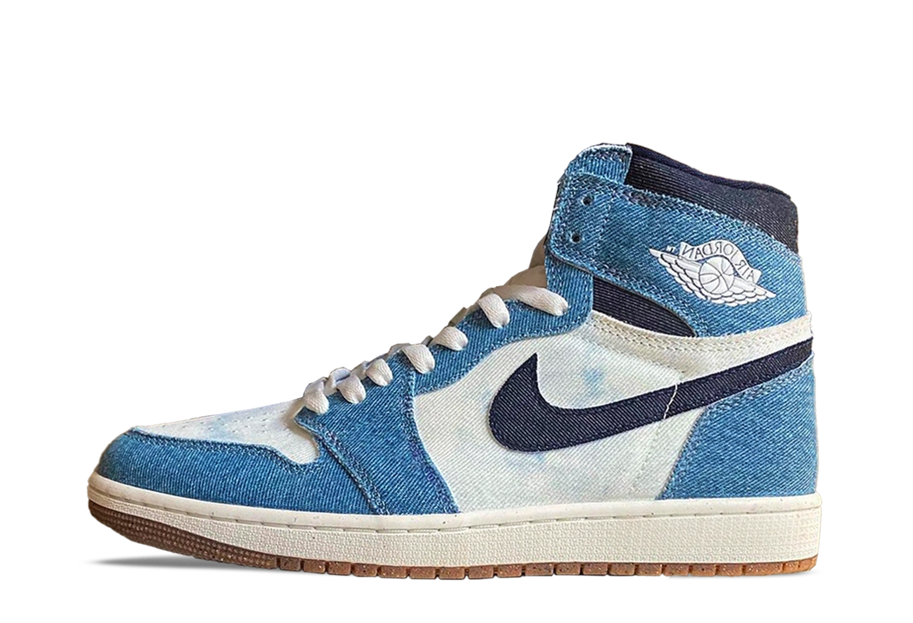 Air Jordan 1 High OG 'Denim' (2024) Summit White/Obsidian/Summit White/Gum Medium Brown sneaker – authenticated on KLEKT