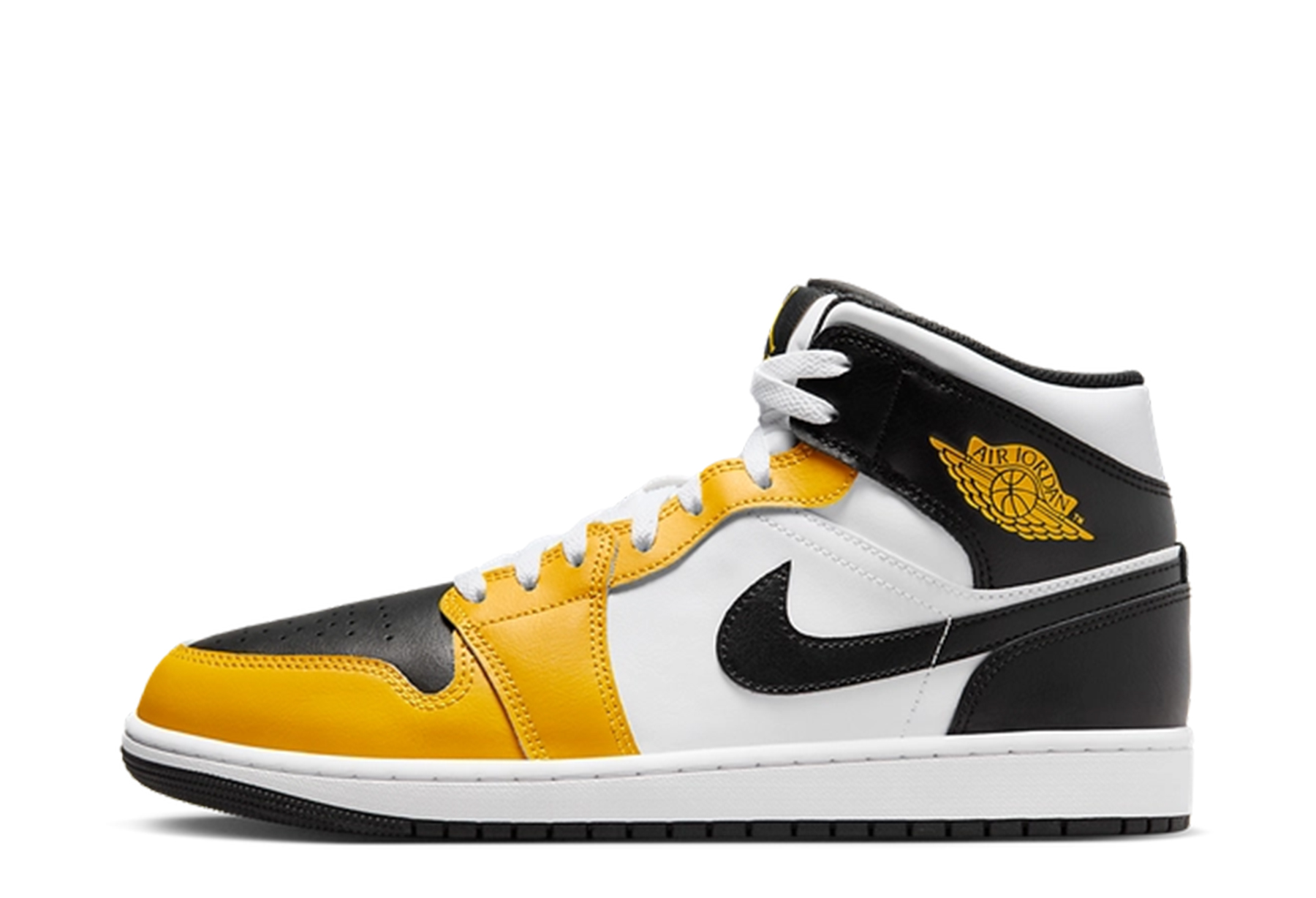 Air Jordan 1 Mid 'Yellow Ochre' (2024) Yellow Ochre/Black/White sneaker – authenticated on KLEKT
