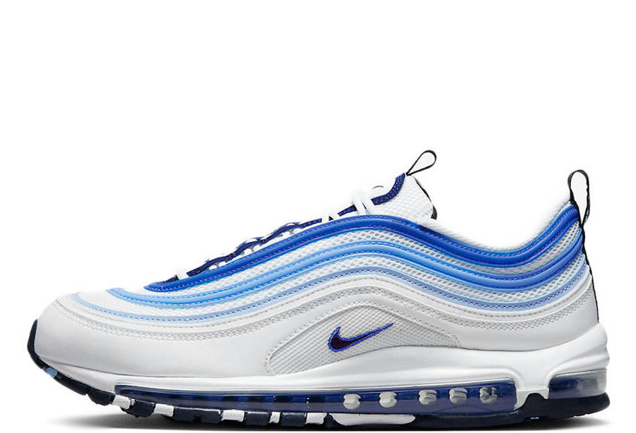 Nike Air Max 97 Blueberry (2022) WHITE/PSYCHIC BLUE/UNIVERSITY BLUE/BLACK sneaker – authenticated on KLEKT