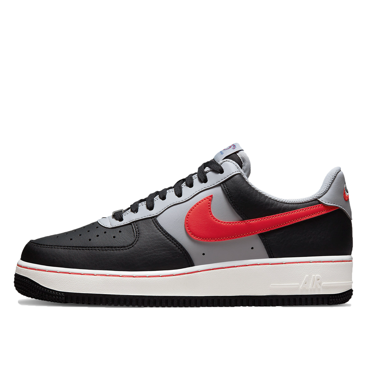 Nike x NBA Air Force 1 Low 5th Anniversary Chile Red (2021) Black/Grey Fog-Chile Red-Sail sneaker – authenticated on KLEKT