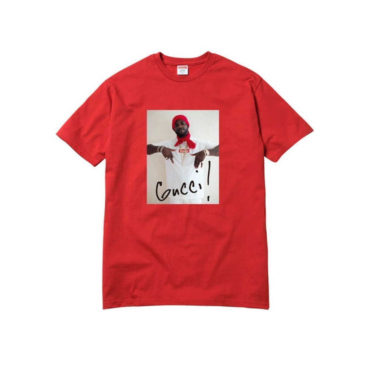 Supreme Gucci Mane T-Shirt Tee Red (FW16) sneaker – authenticated on KLEKT