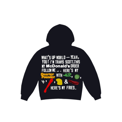 Travis Scott x CPFM 4 CJ Script Hoodie Black (FW20)