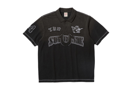 Supreme x True Religion Appliqué Polo 'Black' (FW25)