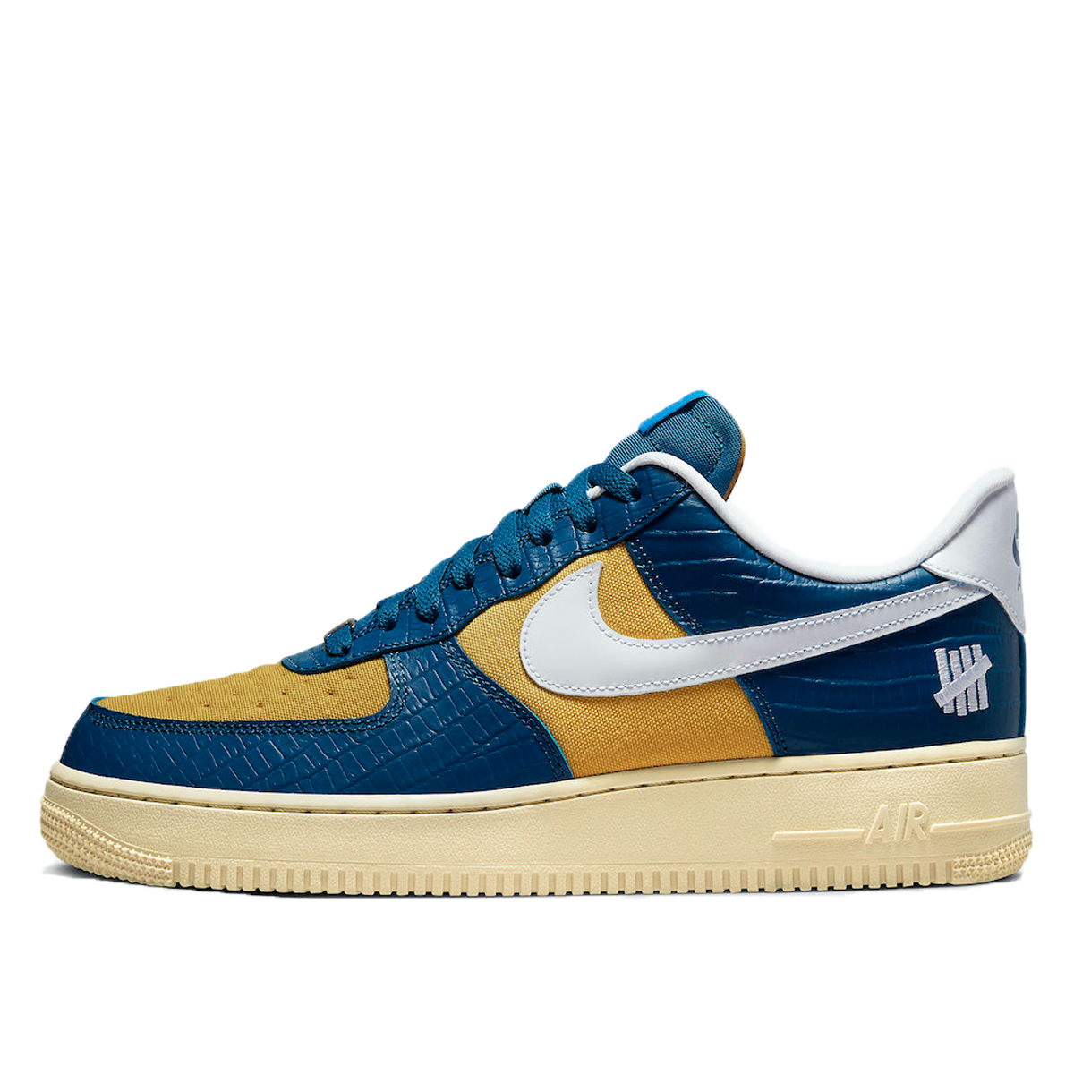Nike x Undefeated Air Force 1 Low 'Dunk vs AF1' Blue Croc (2021) ROYAL/MUSTARD-WHITE sneaker – authenticated on KLEKT