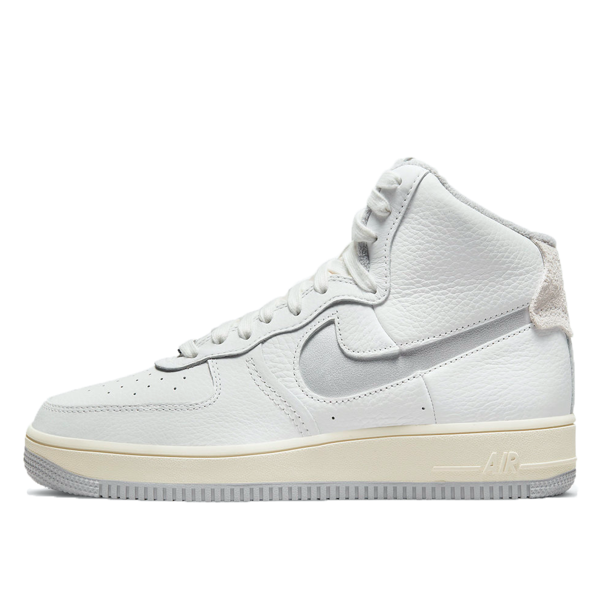 Nike Air Force 1 High Strapless White Grey (2021) Summit White/Light Smoke Grey-Summit White sneaker – authenticated on KLEKT