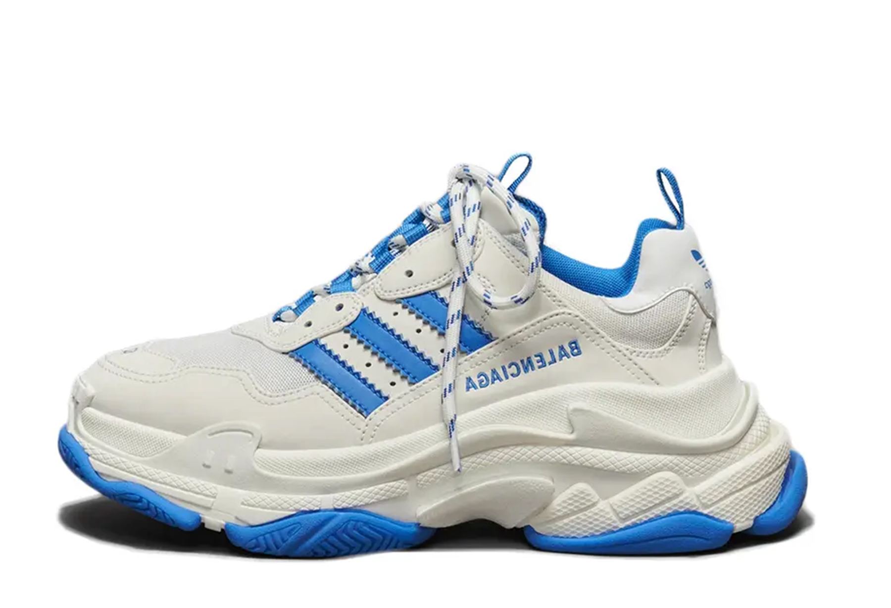 Adidas x Balenciaga Triple S 'White Blue' (2022) WHITE/BLUE sneaker – authenticated on KLEKT