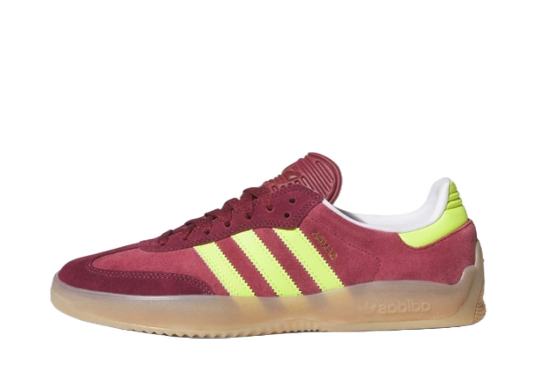 Adidas PUIG SAMBA (2026) Maroon / Semi Solar Yellow / Shadow Red sneaker – authenticated on KLEKT