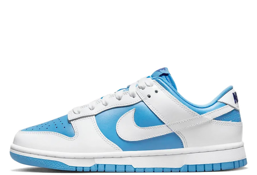 Nike WMNS Dunk Low Reverse UNC (2022)  UNIVERSITY BLUE/WHITE/ROYAL BLUE sneaker – authenticated on KLEKT