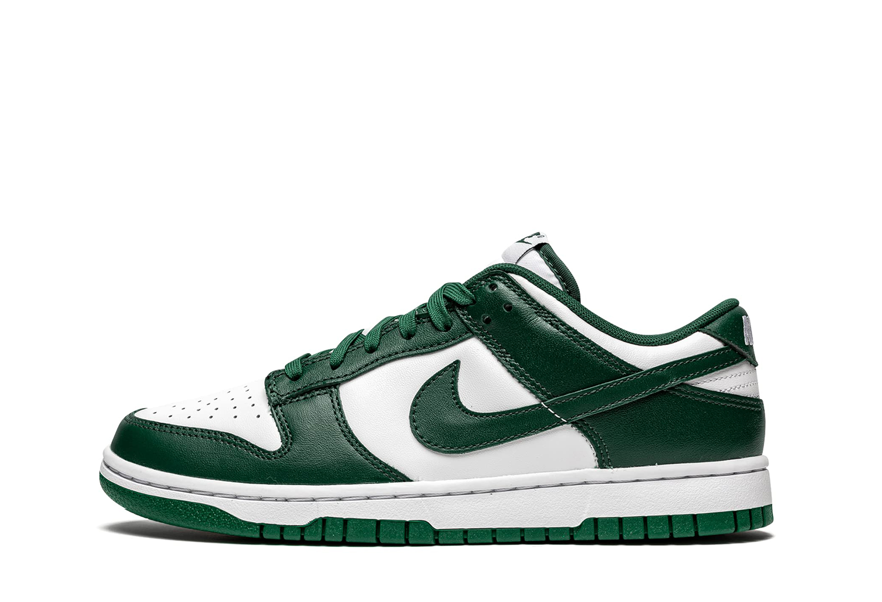 Nike Dunk Low 'Michigan State' WHITE/TEAM GREEN//WHITE/TOTAL ORANGE sneaker – authenticated on KLEKT