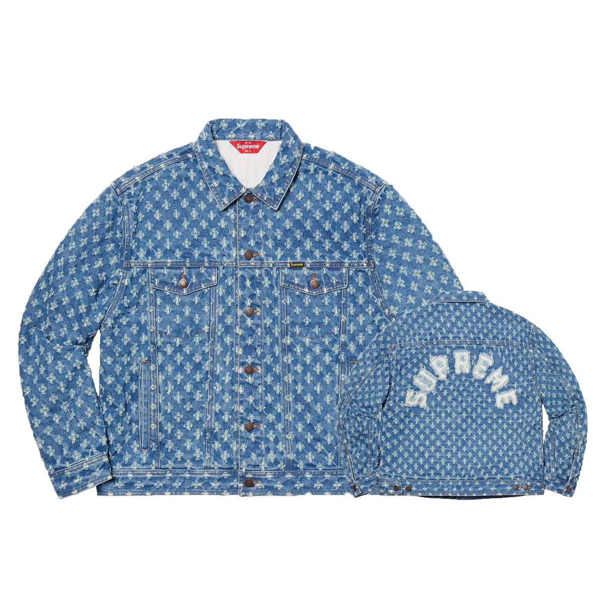 Supreme Hole Punch Denim Trucker Jacket (SS20) sneaker – authenticated on KLEKT