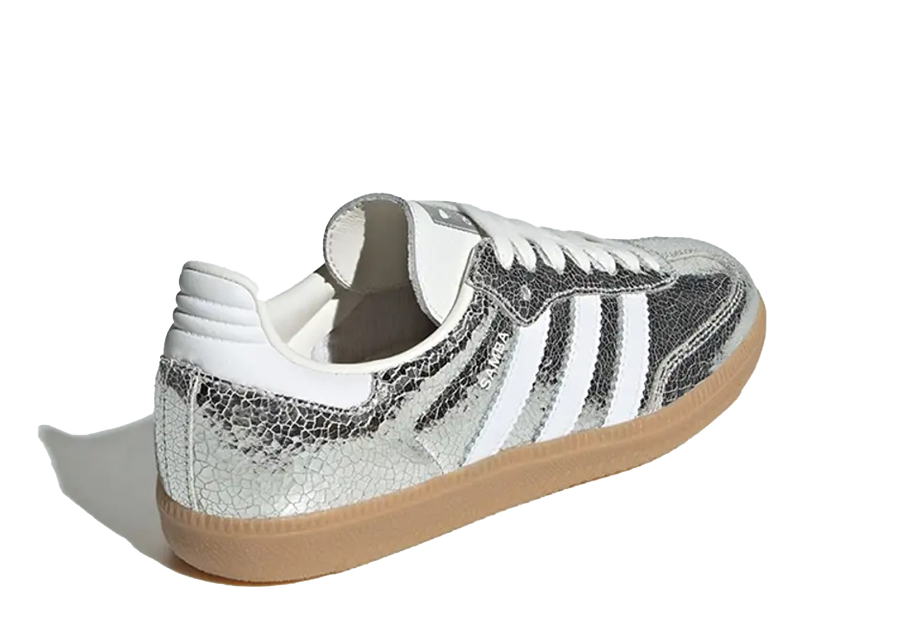 Adidas Samba OG 'Silver Metallic Cracked Leather' (2025) SILVER sneaker – authenticated on KLEKT