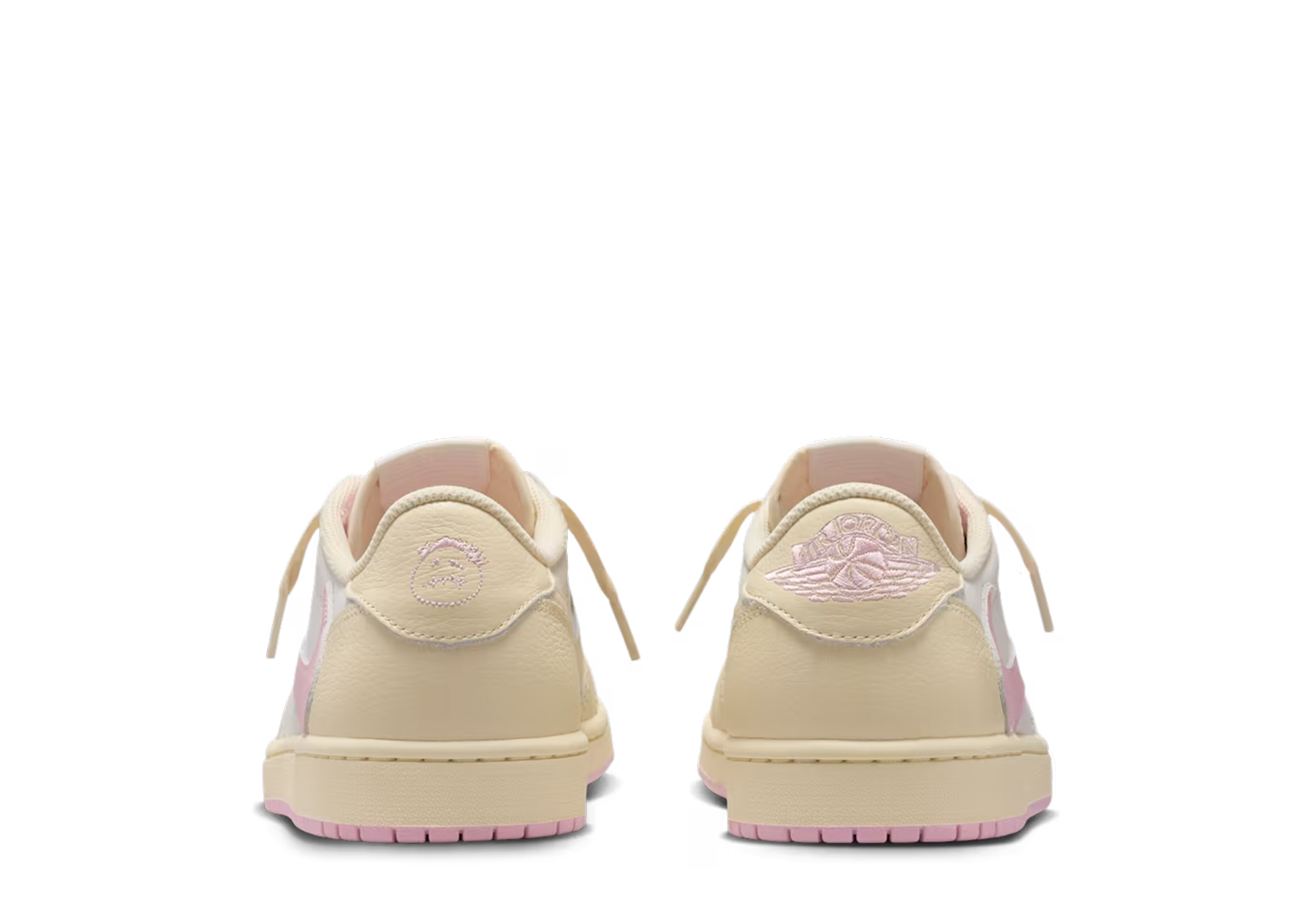Air Jordan x Travis Scott 1 Low OG 'Muslin Shy Pink' (2026) Muslin/Shy Pink/Sail/University Red sneaker – authenticated on KLEKT