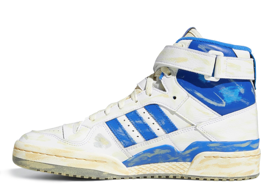Adidas Forum 84 High Worn White Blue white/blue sneaker – authenticated on KLEKT
