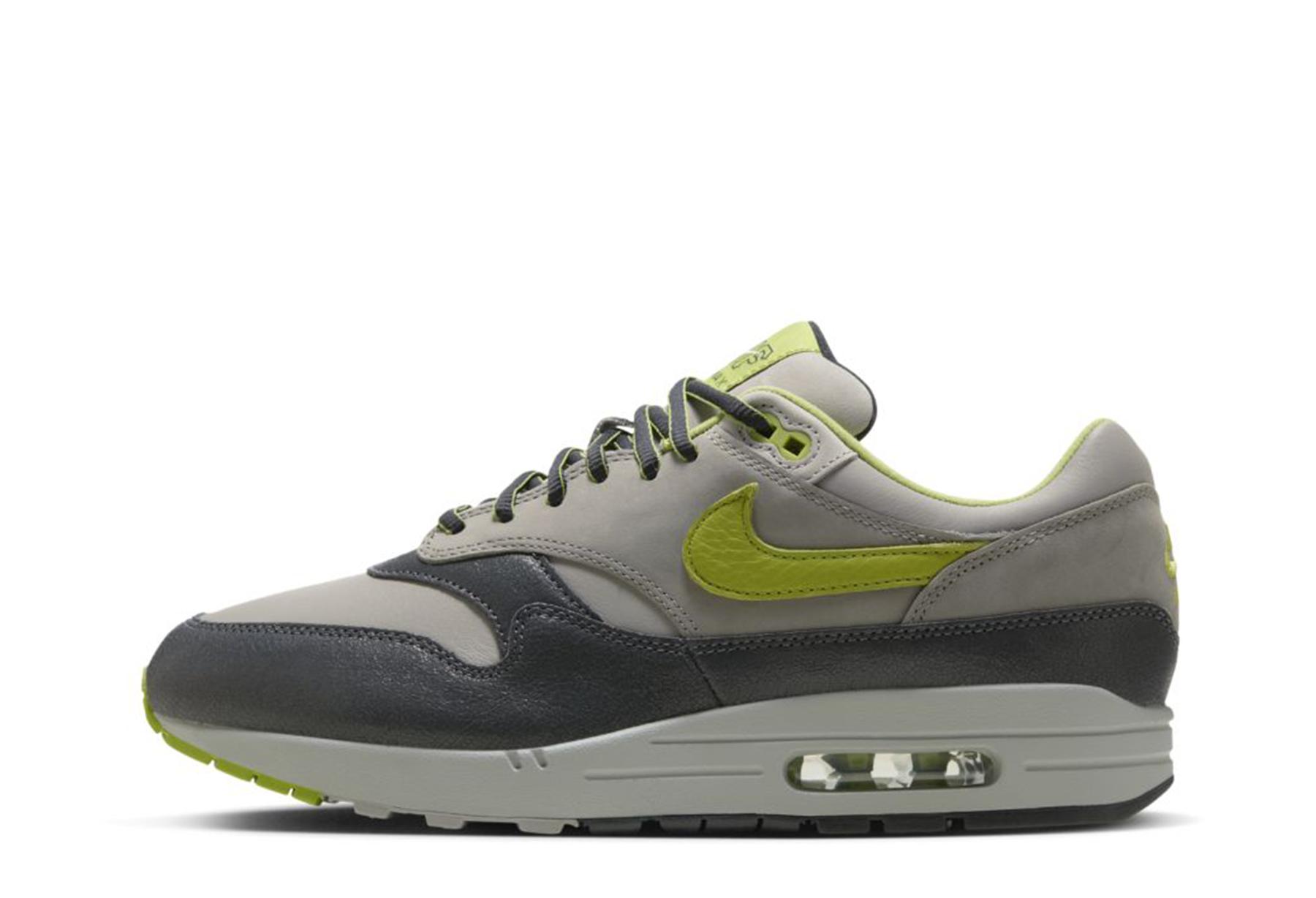 Nike x HUF Air Max 1 SP 'Pear' (2024) Anthracite/Pear/Medium Grey/Flat Pewter sneaker – authenticated on KLEKT
