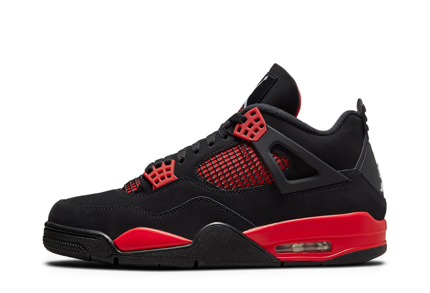 Air Jordan 4 Retro 'Red Thunder' (2022) BLACK/UNIVERSITY RED/WHITE sneaker – authenticated on KLEKT