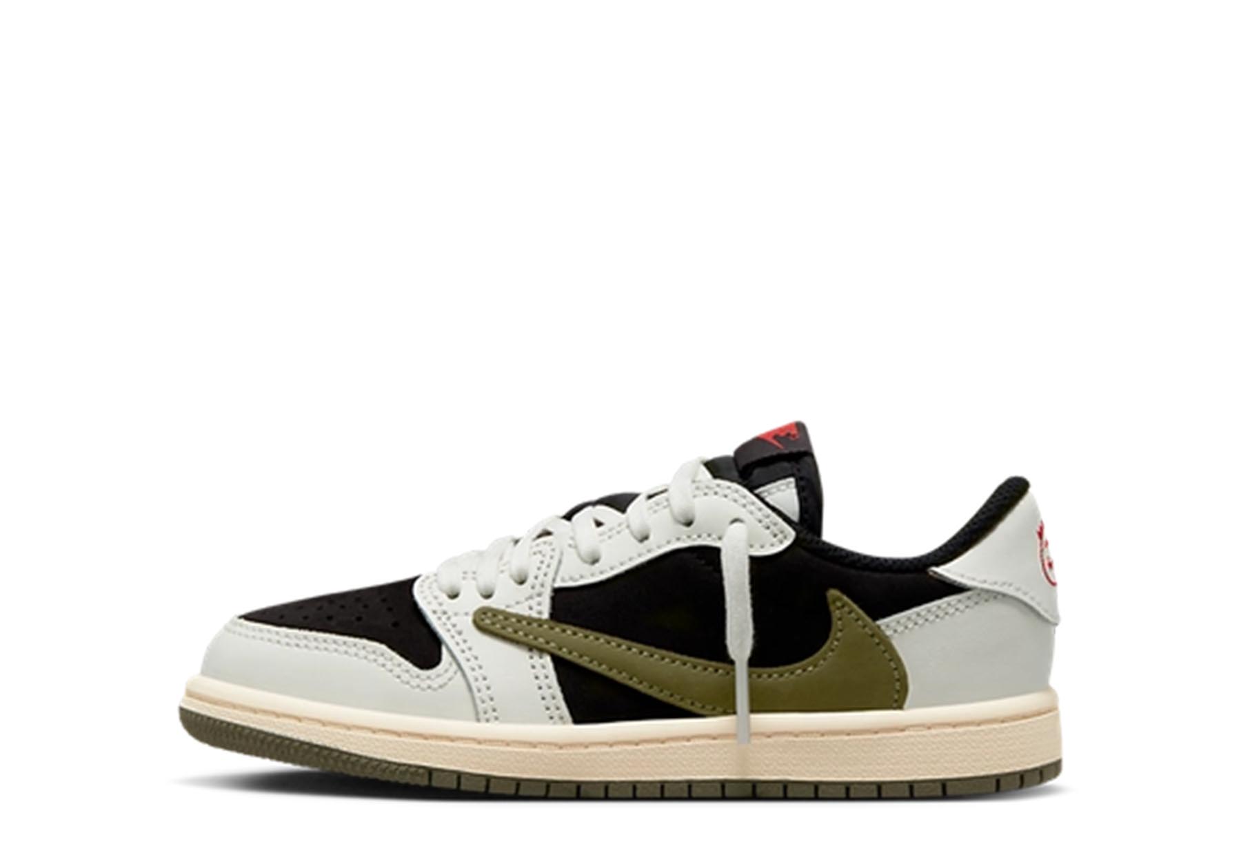 Air Jordan x Travis Scott 1 Low OG SP PS 'Olive' (2023) Sail/Black/Olive sneaker – authenticated on KLEKT