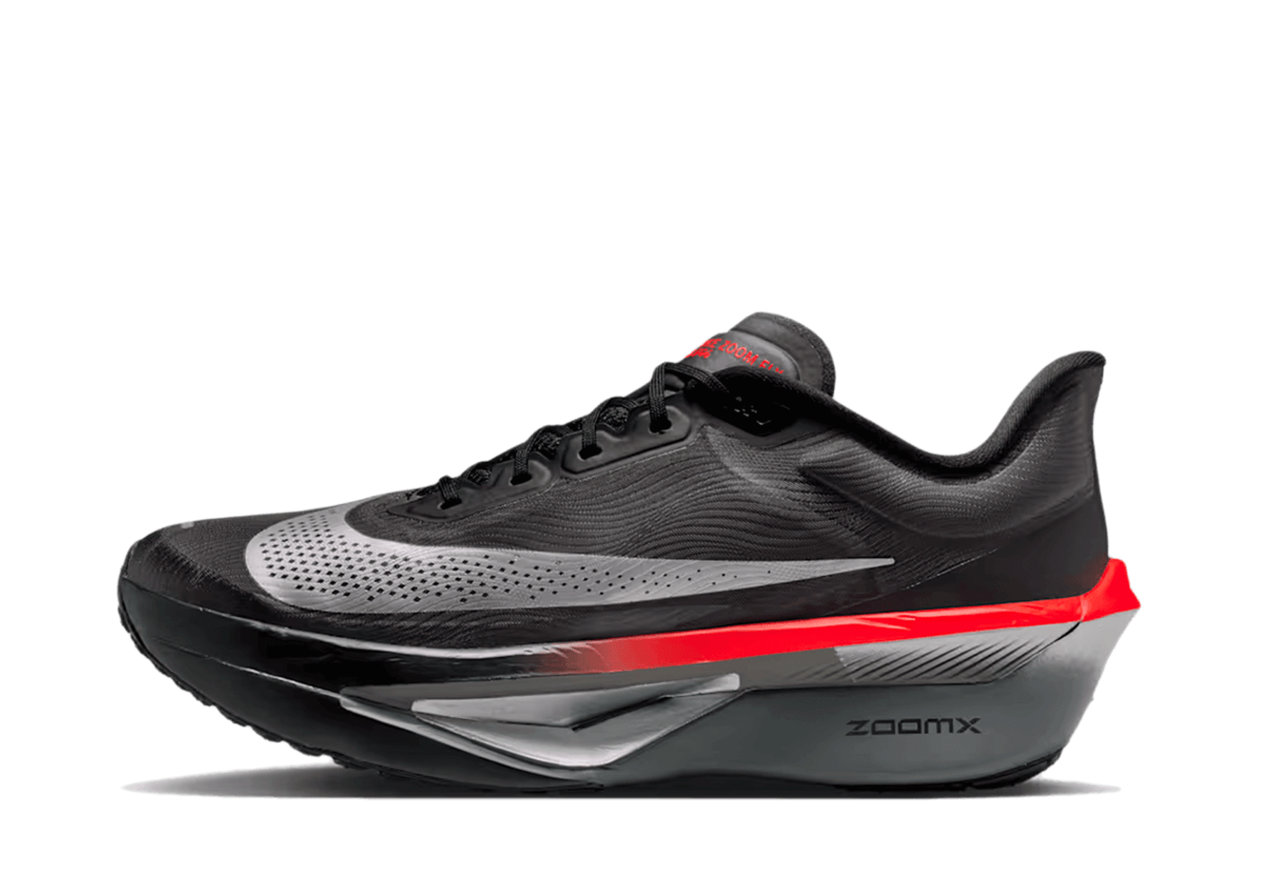 Nike Zoom Fly 6 'Black & Bright Crimson' (2026) Black/Bright Crimson/Wolf Grey/Metallic Silver sneaker – authenticated on KLEKT