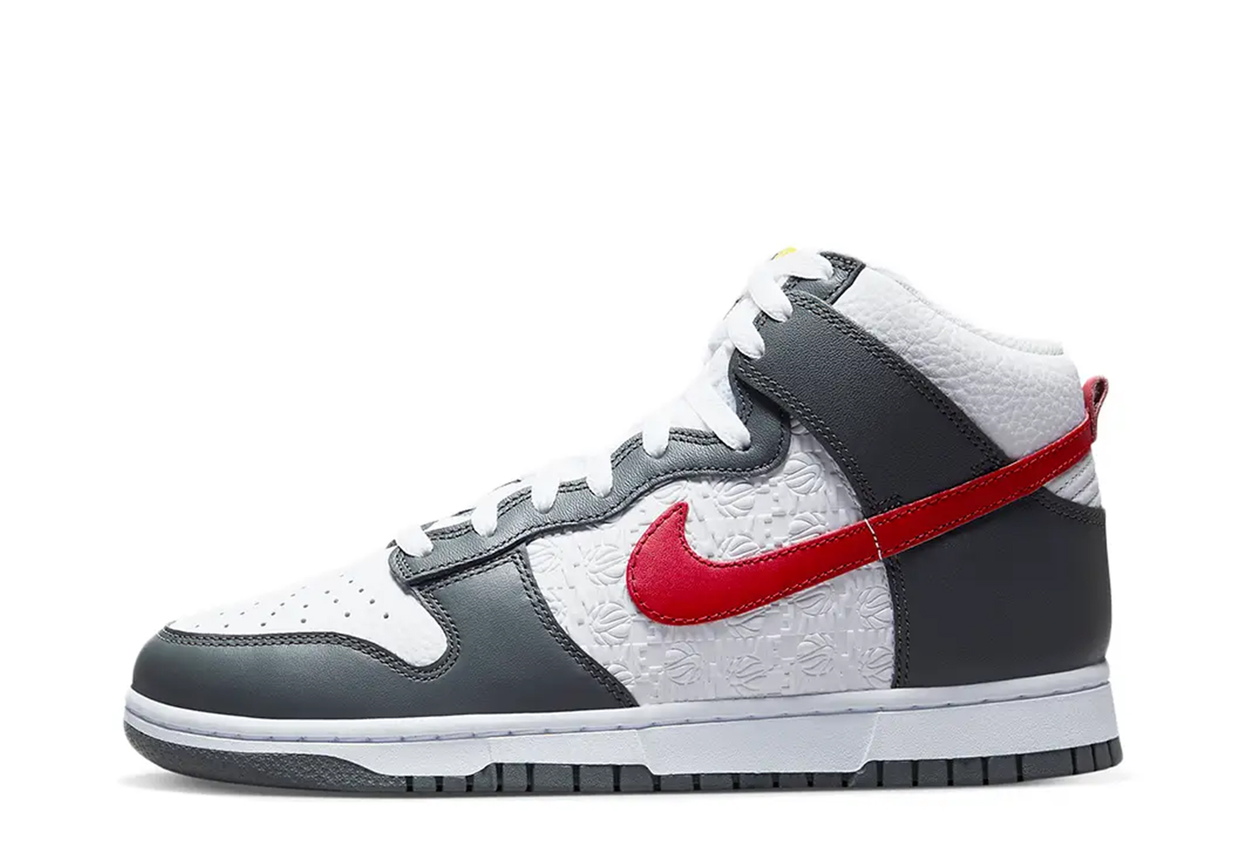Nike Dunk High Embossed Red Grey (2023) Embossed Red Grey sneaker – authenticated on KLEKT
